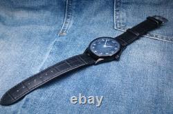 Molnia navy blue classic vintage dress watch russian soviet ussr excellent 1980s