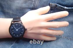 Molnia navy blue classic vintage dress watch russian soviet ussr excellent 1980s