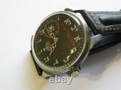 Molnija Judaism Judaica Menorah USSR russian Soviet Wristwatch Serviced 6224