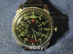 Molnija MIlitary Airplane Reconnaissance USSR russian Wristwatch Soviet 6087