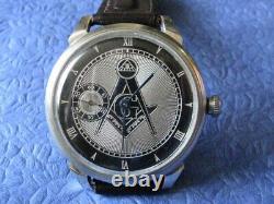 Molnija Masonic freemasonry Wolves USSR russian soviet Wristwatch Working 5661