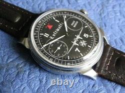Molnija Military LUFTWAFFE USSR russian Wristwatch Soviet Watch Serviced 6213