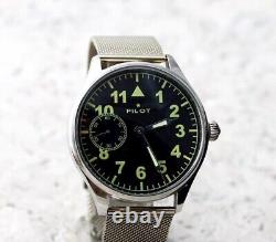 Molnija Pilot USSR russian Wristwatch Soviet Mechanical Watch Working 5732