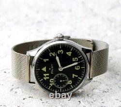 Molnija Pilot USSR russian Wristwatch Soviet Mechanical Watch Working 5732