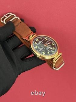 Molniya Watch Mechanical Russian USSR Molnija Men Soviet Aviation Vintage Strap