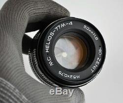 NEAR EXCELLENT! RUSSIAN USSR MC HELIOS-77M-4 lens f1.8/50, M42 mount (5)