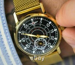 NEW! Pobeda Watch Aviation Mechanical Soviet Russian USSR Wrist Men's Vintage