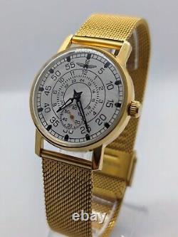 NEW! Pobeda Watch Aviation Mechanical USSR Soviet Wrist Russian Rare Men's