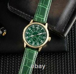 NEW! Pobeda Watch Aviation Mechanical USSR Soviet Wrist Russian Rare Men's Green