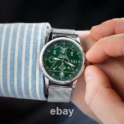 NEW! Pobeda Watch Masonic Mechanical USSR Soviet Wrist Russian Rare Men's Green