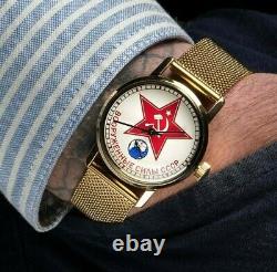 NEW! Pobeda Watch Mechanical Russian Wrist Men's USSR Soviet Army Forces Star