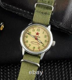 NEW! Raketa Watch Mechanical USSR Soviet Russian Military Men's Wrist Rare Nato