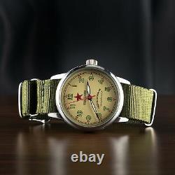 NEW! Raketa Watch Mechanical USSR Soviet Russian Military Men's Wrist Rare Nato
