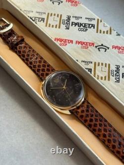 NOS NEW USSR Soviet Russian RAKETA Renaissance Watch JASP JASPER STONE DIAL