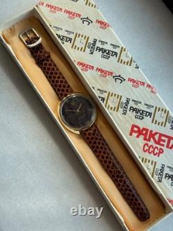 NOS NEW USSR Soviet Russian RAKETA Renaissance Watch JASP JASPER STONE DIAL
