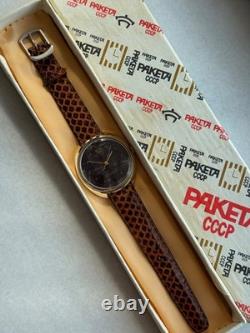NOS NEW USSR Soviet Russian RAKETA Renaissance Watch JASP JASPER STONE DIAL