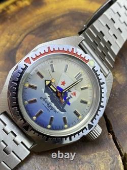 NOS VOSTOK Komandirskie Amphibian Albatros USSR Russian Soviet watch #9005