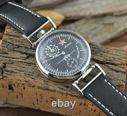 New! Molniya Regulateur Aviation watch Mechanical Russian Mens Soviet USSR Wrist