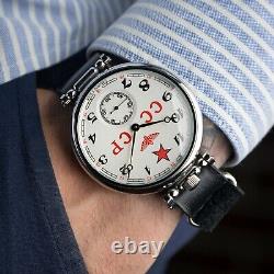 New! Molniya Watch Mechanical Soviet Star Russian USSR Military Men's Wrist Rare