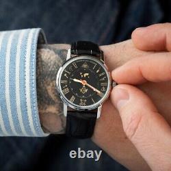 New! Pobeda Masonic Watch Mechanical Men's Symbols Russian Soviet USSR Vintage