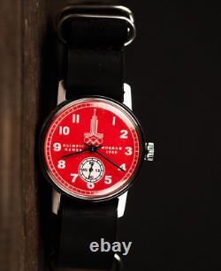New! Pobeda Olympiad Watch Mechanical Men's Wrist Russian USSR Soviet