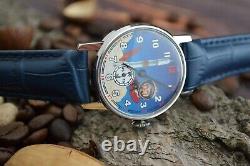 New! Pobeda Yuri Gagarin Watch Mechanical Sturmanskie Russian Soviet USSR Men's