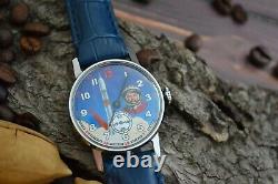 New! Pobeda Yuri Gagarin Watch Mechanical Sturmanskie Russian Soviet USSR Men's