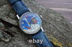 New! Pobeda Yuri Gagarin Watch Mechanical Sturmanskie Russian Soviet USSR Men's