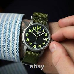 New! Raketa Aviation Watch Mechanical Russian Soviet USSR Rare Wrist Men's Nato