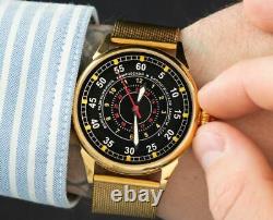 New! Raketa Aviation watch Mechanical Russian Men Soviet USSR Wrist Pilot Rare