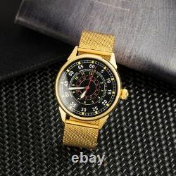 New! Raketa Aviation watch Mechanical Russian Men Soviet USSR Wrist Pilot Rare
