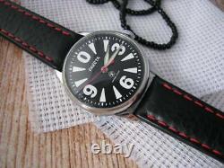 New! Raketa Big Zero Watch Mechanical USSR Soviet Russian Men's Wrist Rare Dial
