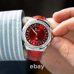 New! Raketa Watch 24 H Mechanical Dial World Time Russian Vintage Men's Soviet