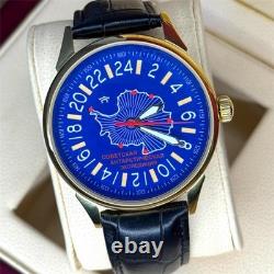 New! Raketa Watch 24h Mechanical Antarctica Russian Day Men's Soviet Rare USSR