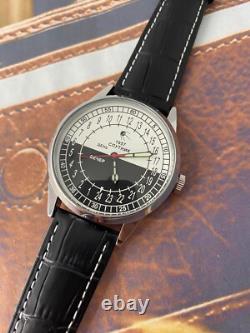 New! Raketa Watch 24h Mechanical Sputnik Russian Day Night Mens Soviet Rare USSR