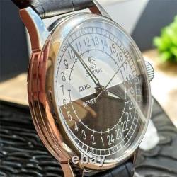 New! Raketa Watch 24h Mechanical Sputnik Russian Day Night Mens Soviet Rare USSR