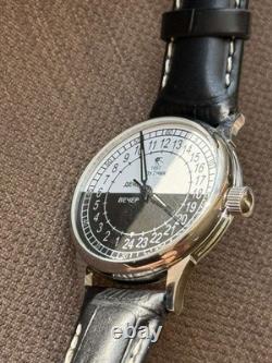 New! Raketa Watch 24h Mechanical Sputnik Russian Day Night Mens Soviet Rare USSR