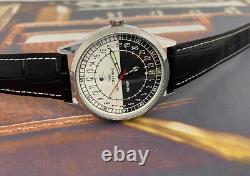 New! Raketa Watch 24h Mechanical Sputnik Russian Day Night Mens Soviet Rare USSR