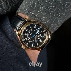 New! Raketa Watch Aviation Mechanical Russian Soviet USSR Rare Wrist Men's Black