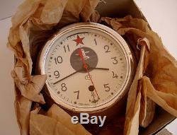 New! Ussr Russian Soviet Submarine Navy Marine Ship Wall Clock 3-93 7965