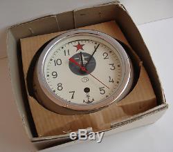 New! Ussr Russian Soviet Submarine Navy Marine Ship Wall Clock 3-93 7965