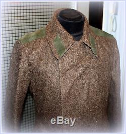 New Vintage USSR Russian Military Uniform Overcoat Soldier Wool Coat 48-5 M