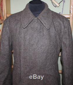 New Vintage USSR Russian Military Uniform Overcoat Soldier Wool Coat 48-5 M