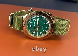 New Vostok Watch Mechanical Komandirskie USSR Russian Soviet Wrist Military Rare