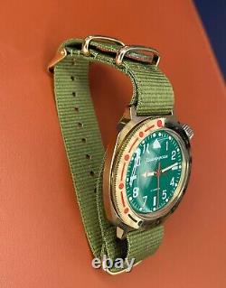 New Vostok Watch Mechanical Komandirskie USSR Russian Soviet Wrist Military Rare
