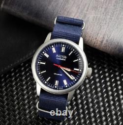 New! Vostok Watch Mechanical Soviet USSR Amphibian Russian Men's Rare Wrist Blue
