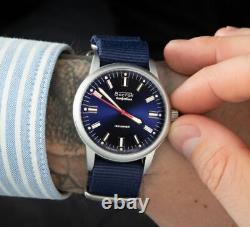 New! Vostok Watch Mechanical Soviet USSR Amphibian Russian Men's Rare Wrist Blue