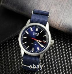 New! Vostok Watch Soviet USSR Mechanical Amphibian Russian Men's Rare Wrist Blue