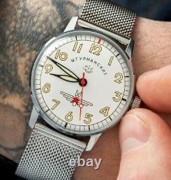 New Watch Mechanical USSR Soviet Russian Men's Rare Wrist Gift Sturmanskie Star