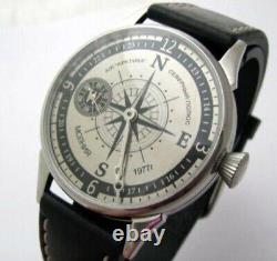 New! Watch Molniya Mechanical Compass Russian Men's Soviet USSR Dial Wrist 3602